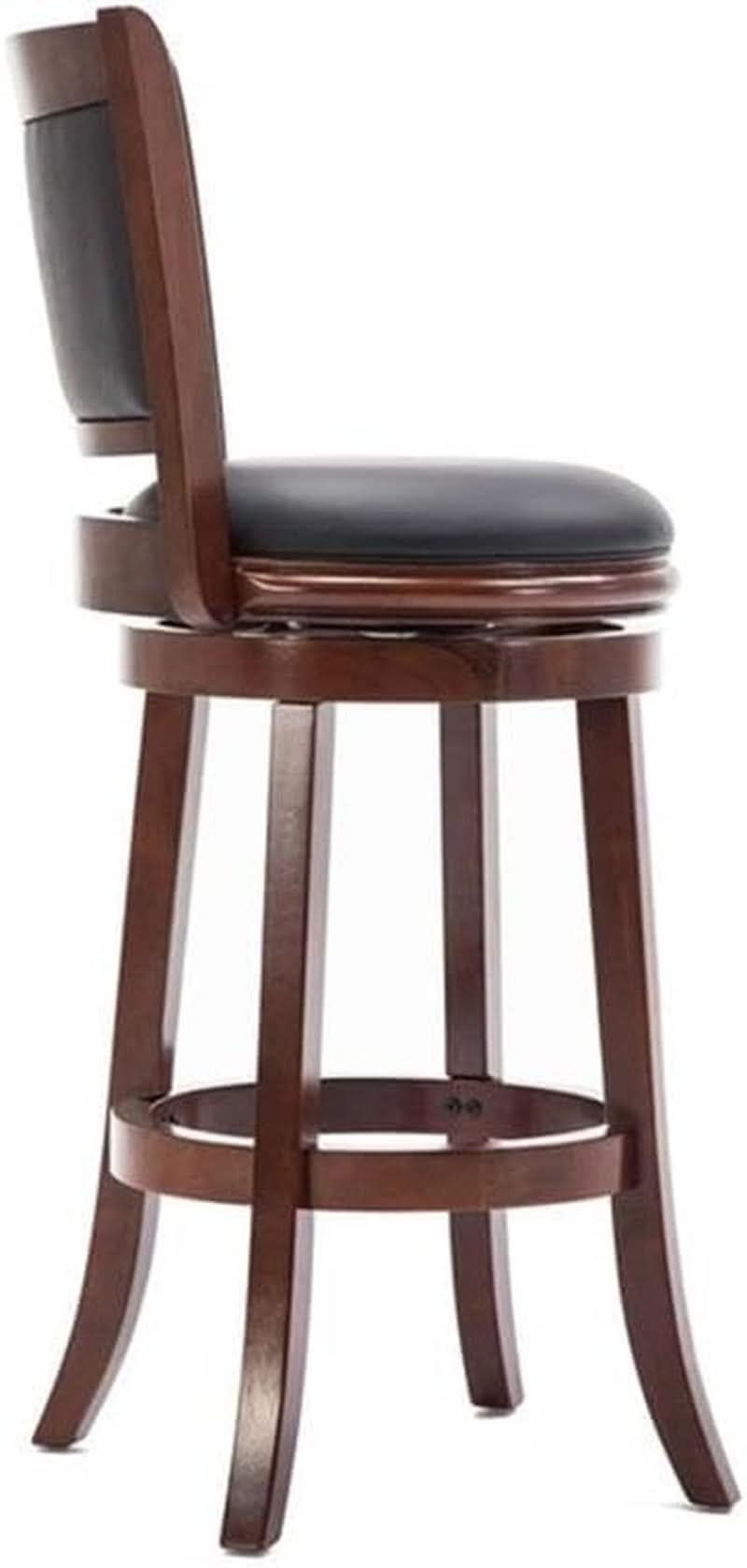 Augusta Bar Height Swivel Kitchen Bar Stool Black Cherry