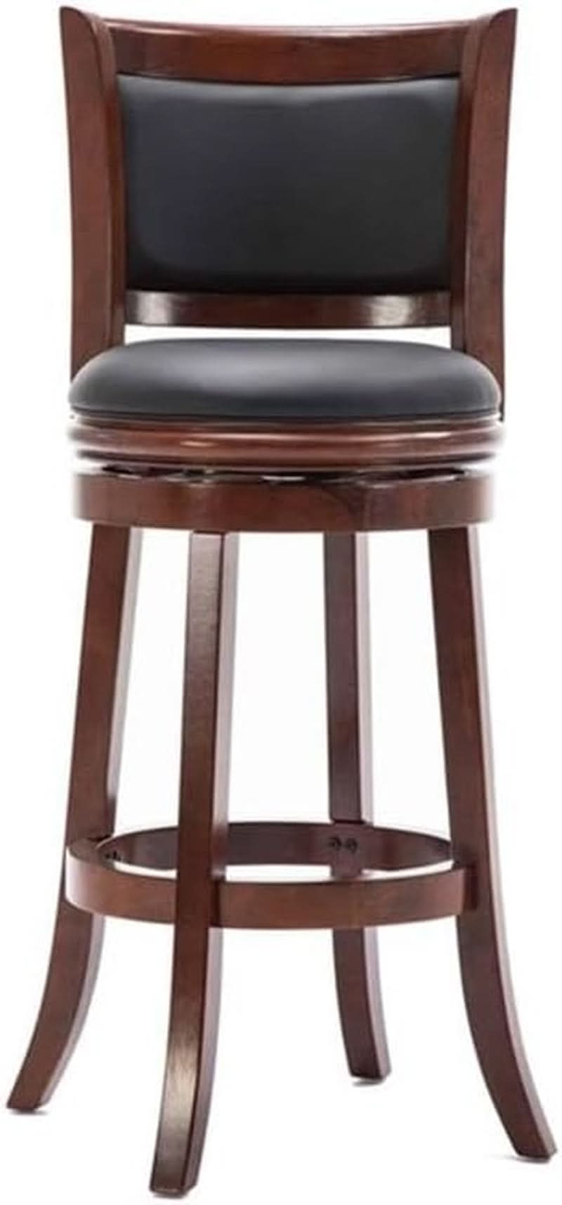 Augusta Bar Height Swivel Kitchen Bar Stool Black Cherry