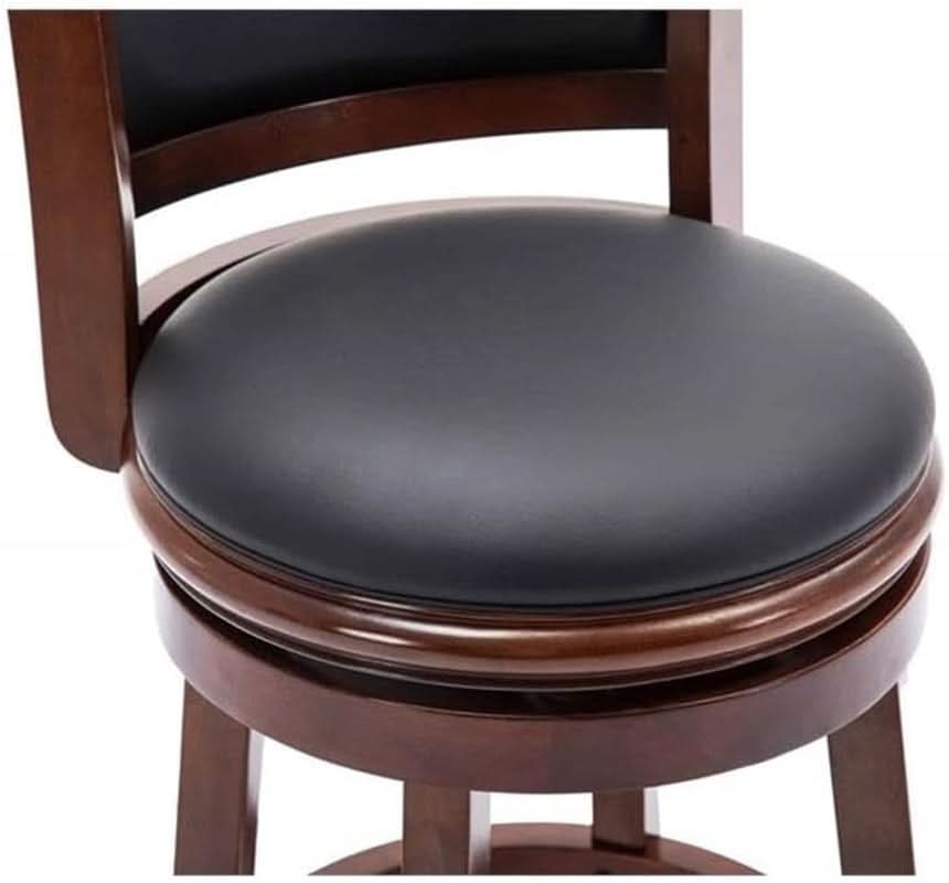Augusta Bar Height Swivel Kitchen Bar Stool Black Cherry