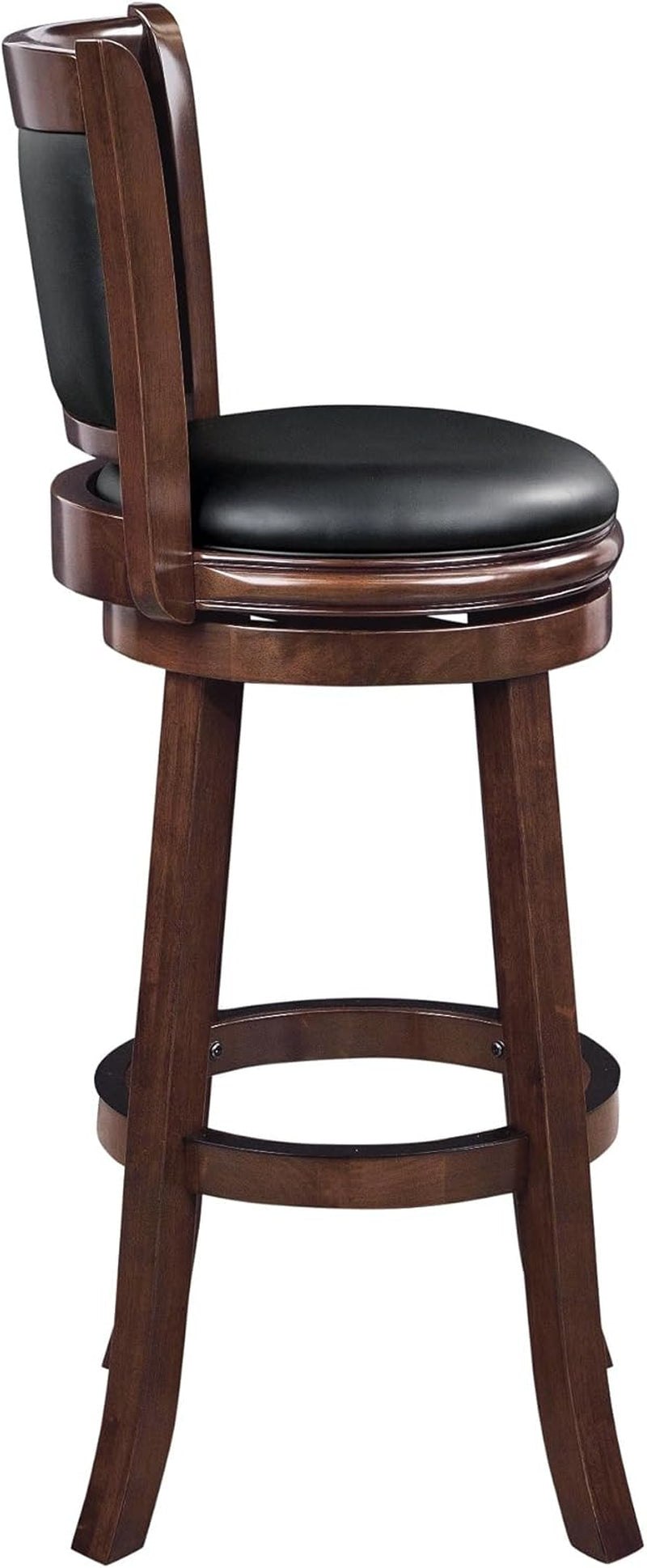 Augusta Swivel Extra Tall Bar Stool Faux Leather Cappuccino