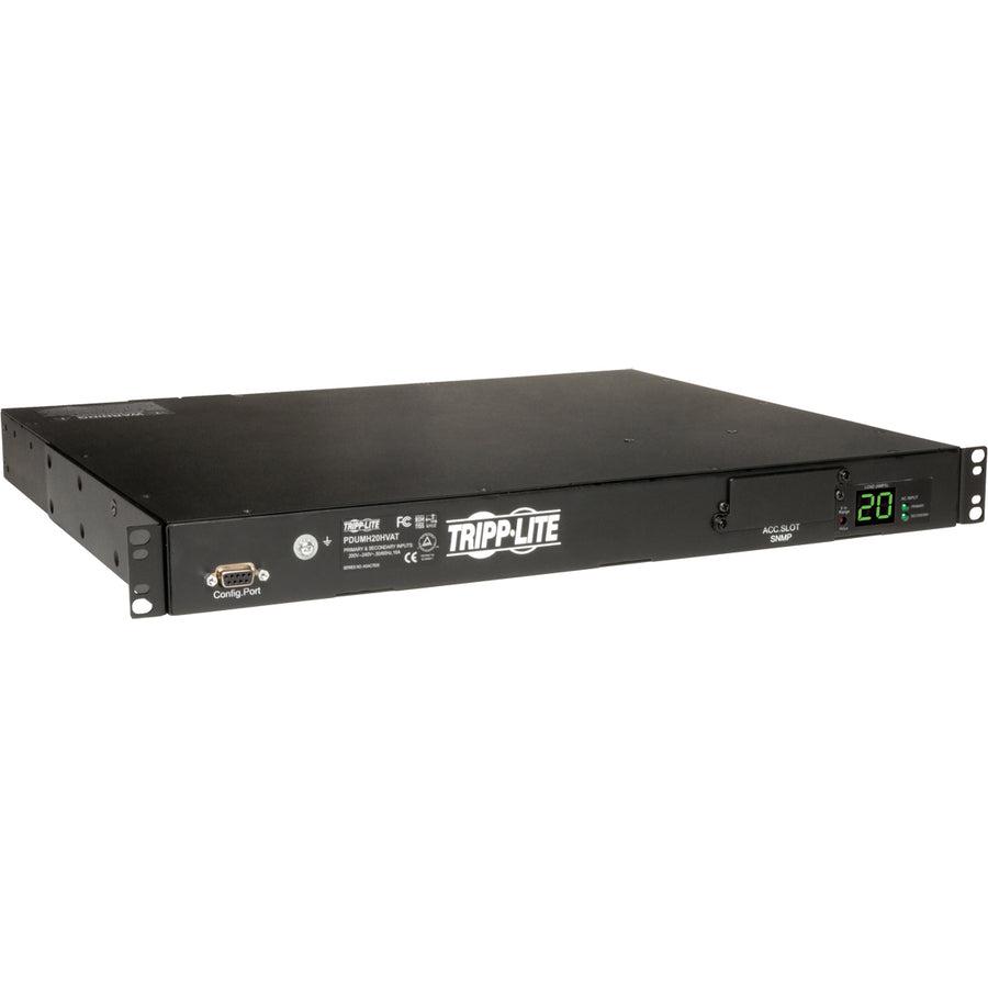 Automatic Transfer Switch PDU 3.8kW - Single-Phase Metered Power Distribution | Tripp Lite PDUMH20HVAT