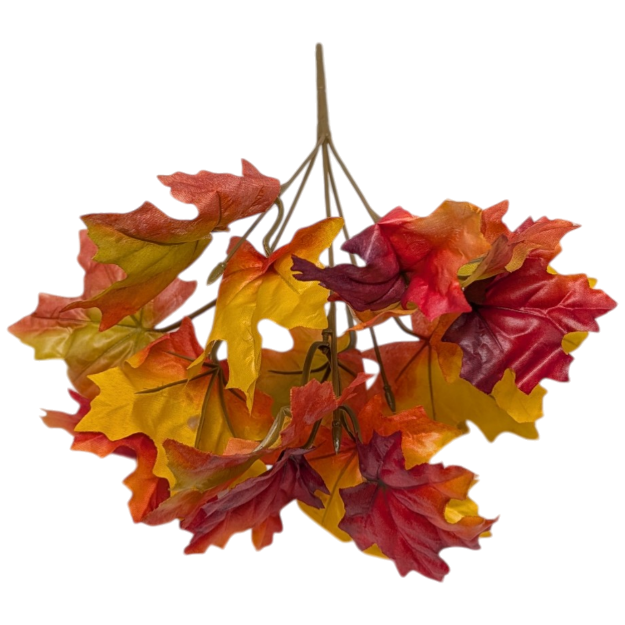 Autumn Maple Leaf Bush - 11 Inch