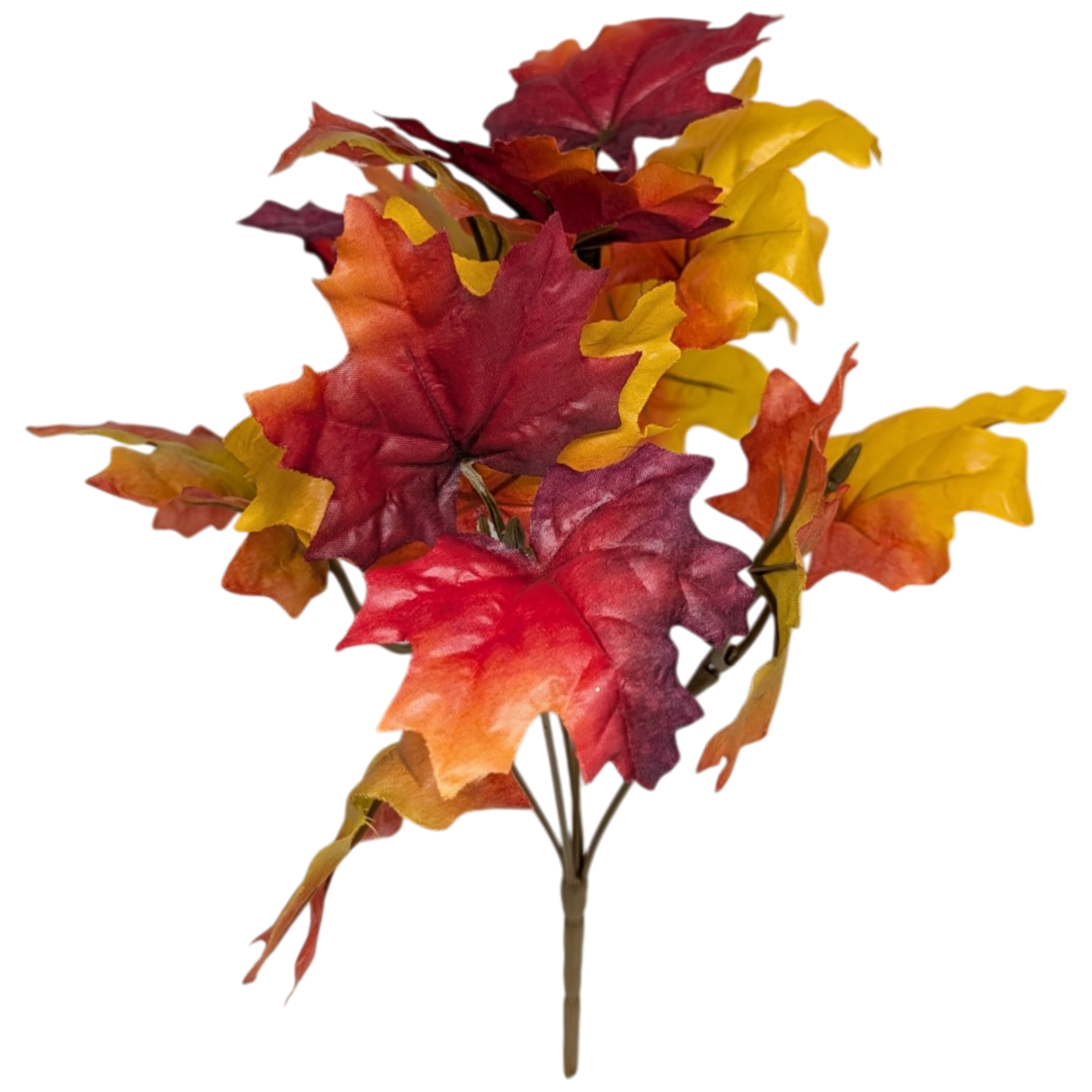 Autumn Maple Leaf Bush - 11 Inch