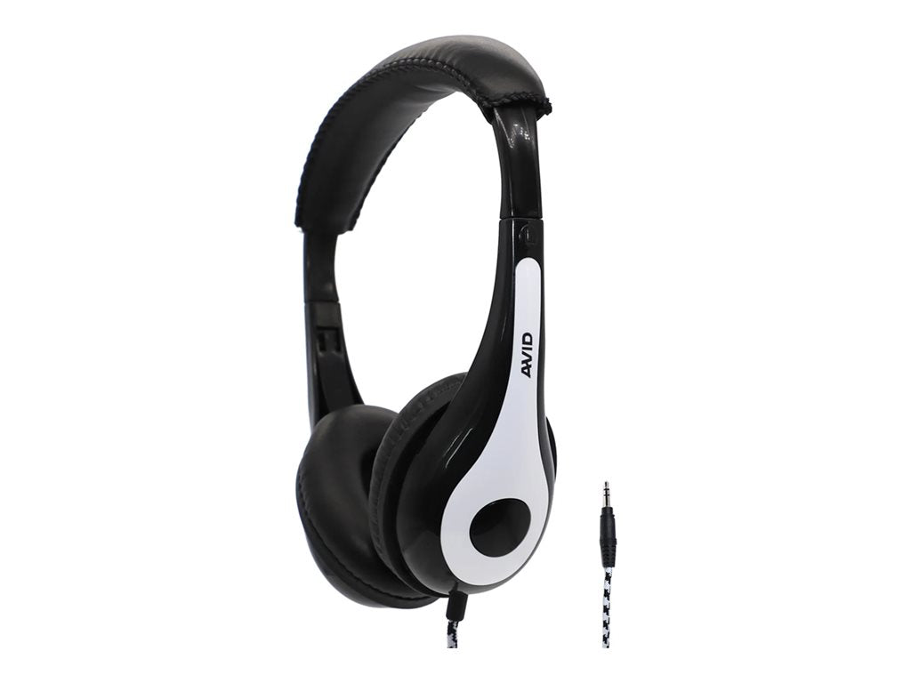 Avid AE-35 - Education - headphones - on-ear - wired - 3.5 mm jack - white (pack of 10) 1EDU-AE35WH-TNOMIC-10PK