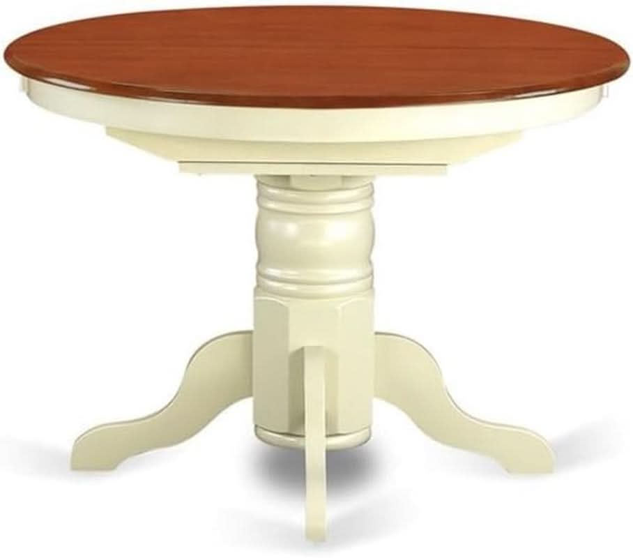 Avon Oval Dining Table 42x60 Inch Buttermilk Cherry Finish