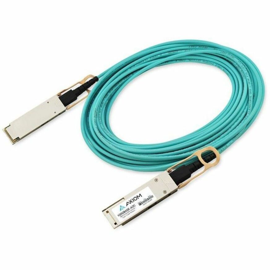 Axiom 100GBASE-AOC QSFP28 Active Optical Cable Edge-Core Compatible 10m ET7402-AOC-10M-AX