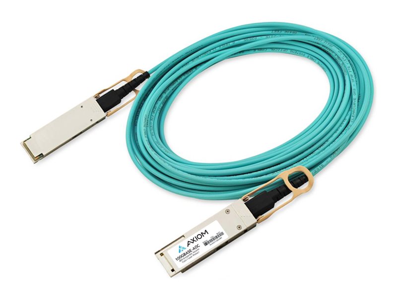 Axiom - 100GBase-AOC direct attach cable - QSFP28 to QSFP28 - 2 m - fiber optic - Active Optical Cable (AOC) MFA1A00-E002-AX