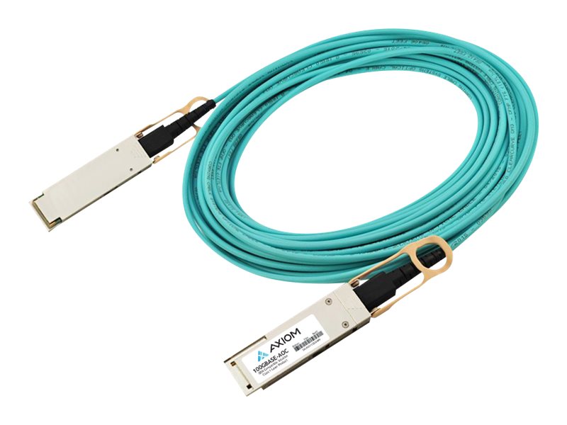 Axiom - 100GBase-AOC direct attach cable - QSFP28 to QSFP28 - 2 m - fiber optic - Active Optical Cable (AOC)