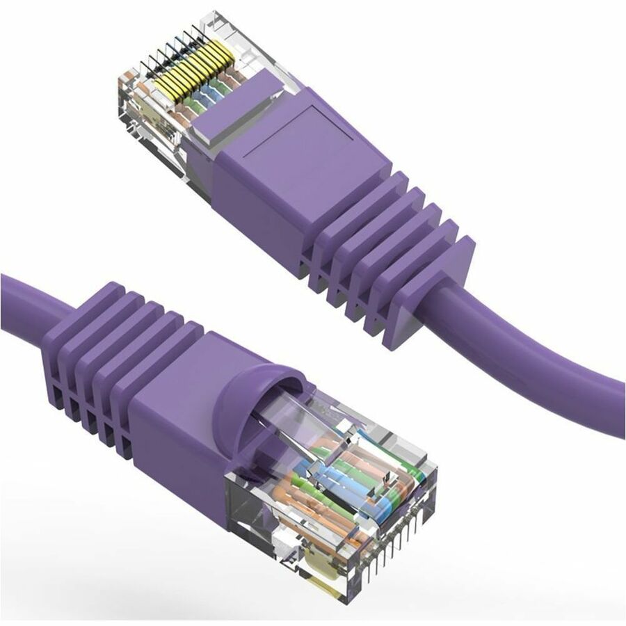 Axiom 30FT CAT5E 350mhz Patch Cable Molded Boot (Purple) - TAA Compliant - 30 ft Category