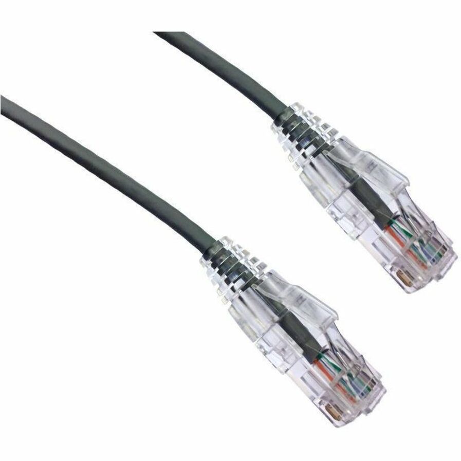 Axiom 30FT CAT6A BENDnFLEX Ultra-Thin Snagless Patch Cable (Gray) - TAA Compliant - 30 ft