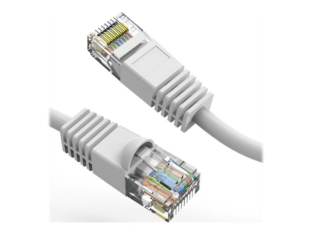 Axiom 35FT CAT5E 350mhz Patch Cable Molded Boot (White) - TAA Compliant - 35 ft Category