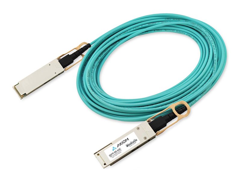 Axiom - 400GBase-AOC direct attach cable - QSFP-DD to QSFP-DD - 3 m - fiber optic - Active Optical Cable (AOC) AXG102294