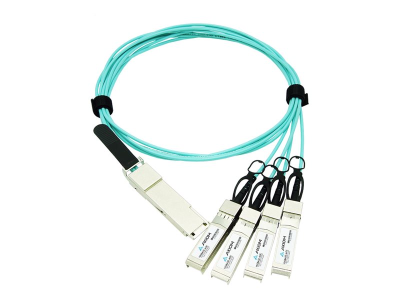 Axiom - 400GBase-AOC direct attach cable - QSFP-DD to QSFP56 - 30 m - fiber optic - Active Optical Cable (AOC) R9B51A-AX