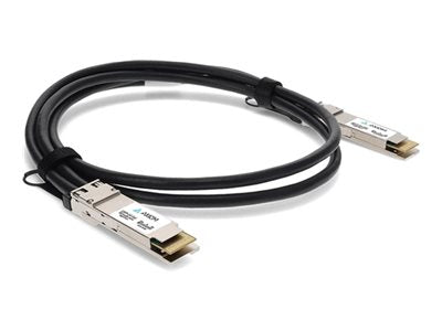 Axiom - 400GBase-CU direct attach cable - QSFP-DD to QSFP-DD - 1.6 ft - twinaxial - passive QDD-400-CU0.5M-AX