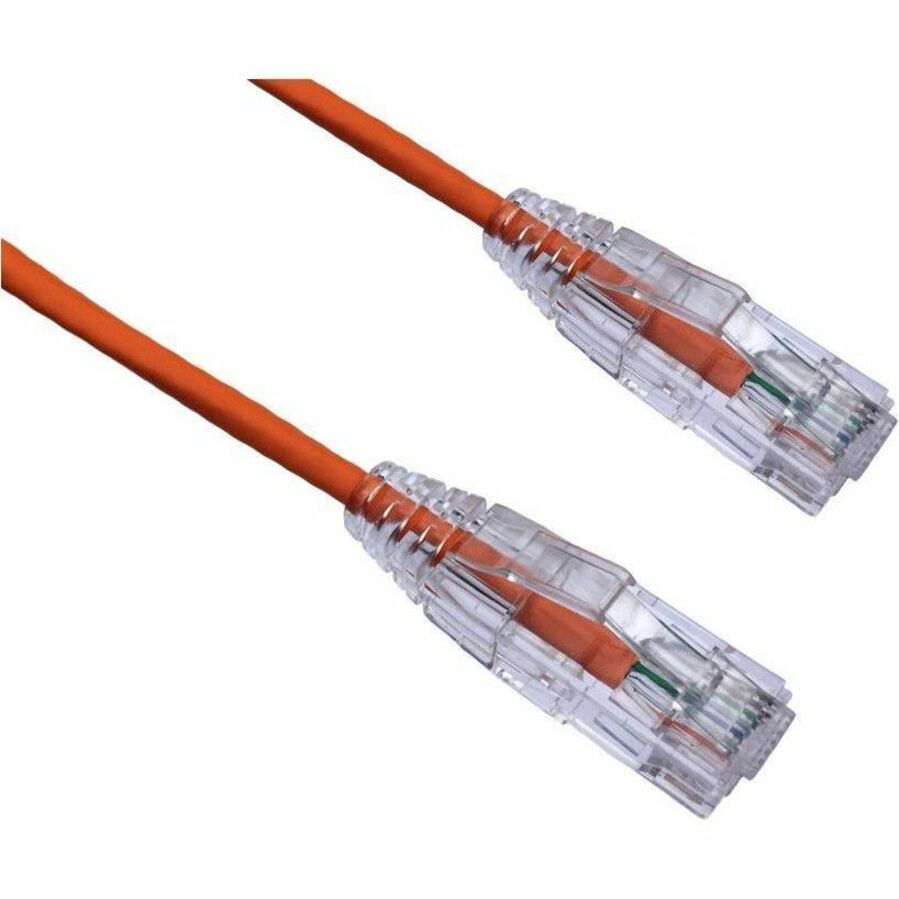 Axiom 6IN CAT6 BENDnFLEX Ultra-Thin Snagless Patch Cable 550mhz (Orange) - 6" Category 6