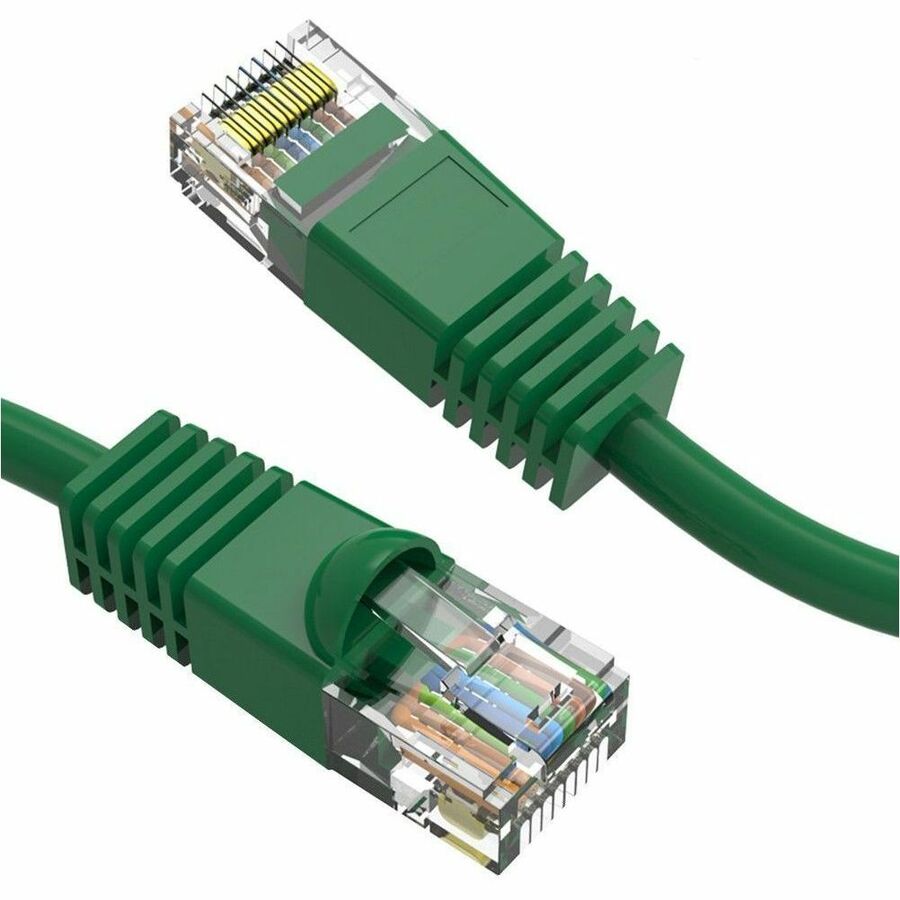 Axiom 9FT CAT5E 350mhz Patch Cable Molded Boot (Green) - TAA Compliant - 9 ft Category 5e