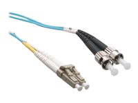 Axiom LC/ST 10G Multimode Duplex OM3 50/125 Fiber Optic Cable 4m - TAA Compliant - 13.12