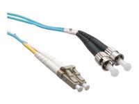 Axiom LC/ST 10G Multimode Duplex OM3 50/125 Fiber Optic Cable 7m - TAA Compliant - 22.97