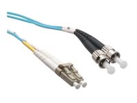 Axiom LC/ST 10G Multimode Duplex OM3 50/125 Fiber Optic Cable 9m - TAA Compliant - 29.53