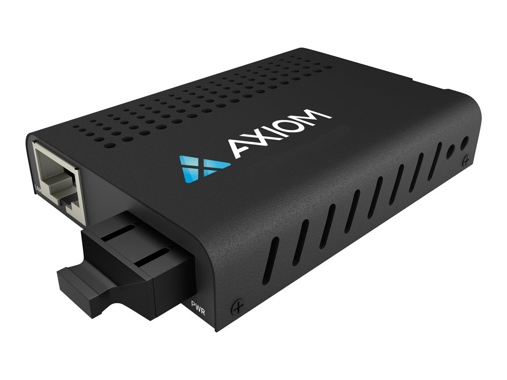 Axiom Mini - Fiber media converter - 1GbE - over CAT 5/5e/6 - 10Base-T, 1000Base-LX, 1000Base-SX, 1000Base-ZX, 1000Base-TX, 100Base-TX AXG99293