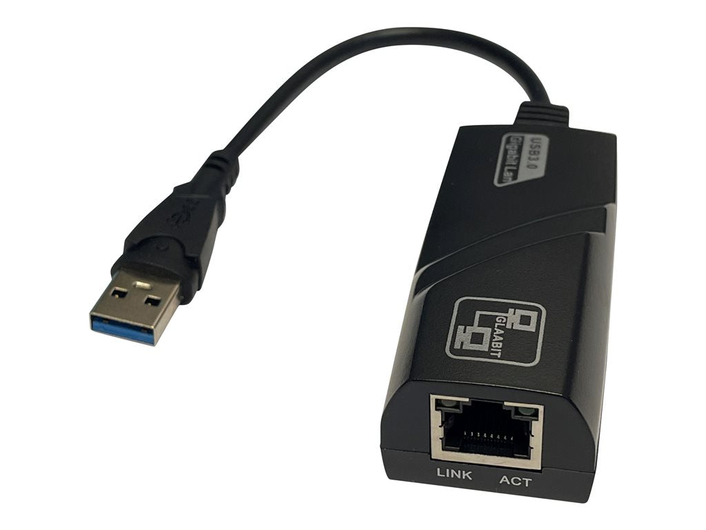 Axiom - Network / USB adapter - USB - Gigabit Ethernet x 1 - black USBAMRJ45FK-AX