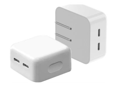 Axiom - Power adapter - 35 Watt - 2 output connectors (24 pin USB-C) MNWM3AM/A-AX