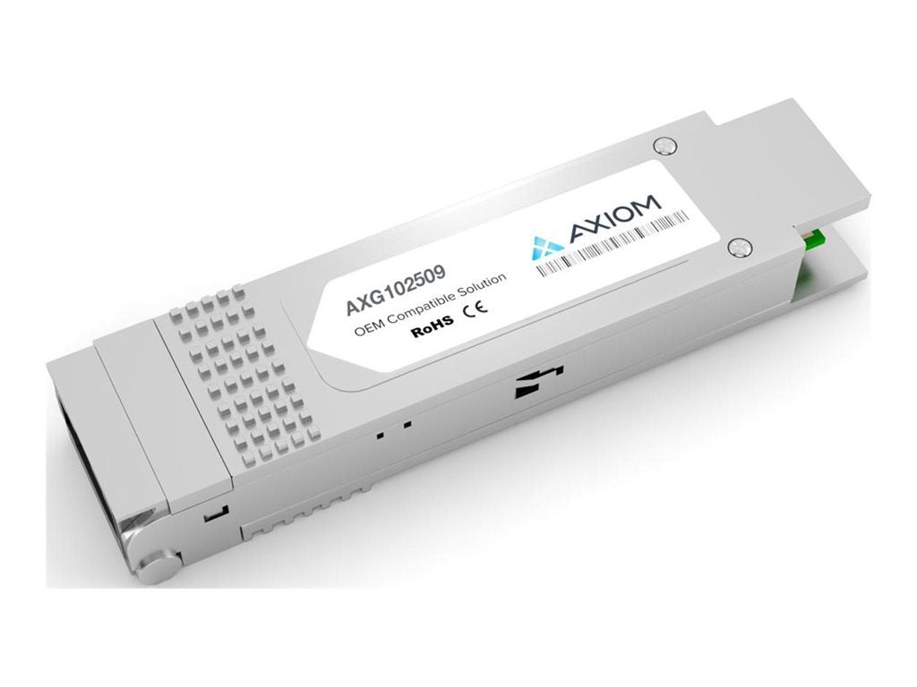 Axiom - QSFP+ transceiver module - 40GbE - 40GBASE-SR4 - MPO multi-mode - up to 492 ft - 850 nm - TAA Compliant AXG102509