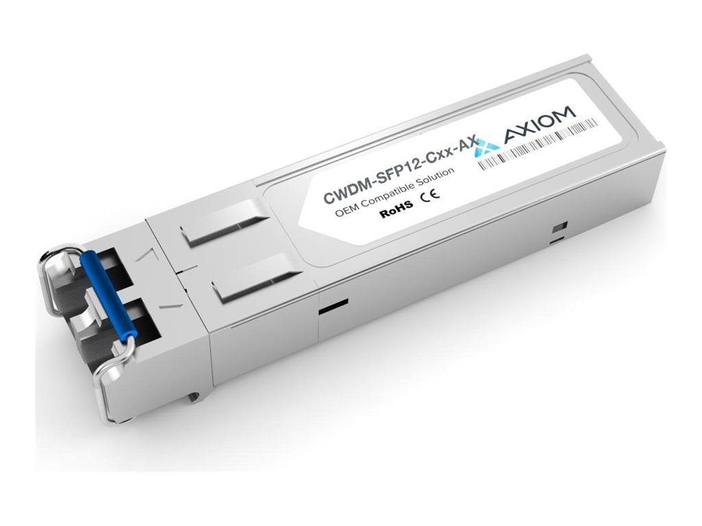 Axiom - SFP (mini-GBIC) transceiver module - 100Mb LAN (optical), 2.7 GigaE - 2.7GBase-LR2 (CWDM) - LC single-mode - up to 74.6 SFPC12-MR37-AX