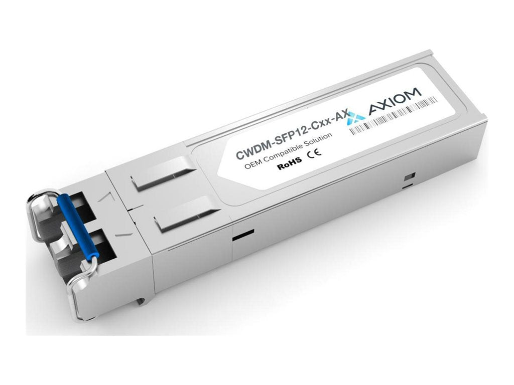Axiom - SFP (mini-GBIC) transceiver module - 100Mb LAN (optical), 2.7 GigaE - 2.7GBase-LR2 (CWDM) - LC single-mode - up to 74.6 SFPC12-MR37-AX
