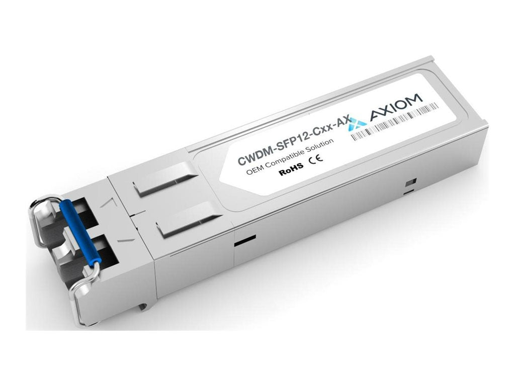 Axiom - SFP (mini-GBIC) transceiver module - 100Mb LAN (optical), 2.7 GigaE - 2.7GBase-LR2 (CWDM) - LC single-mode - up to 74.6 SFPC12-MR59-AX