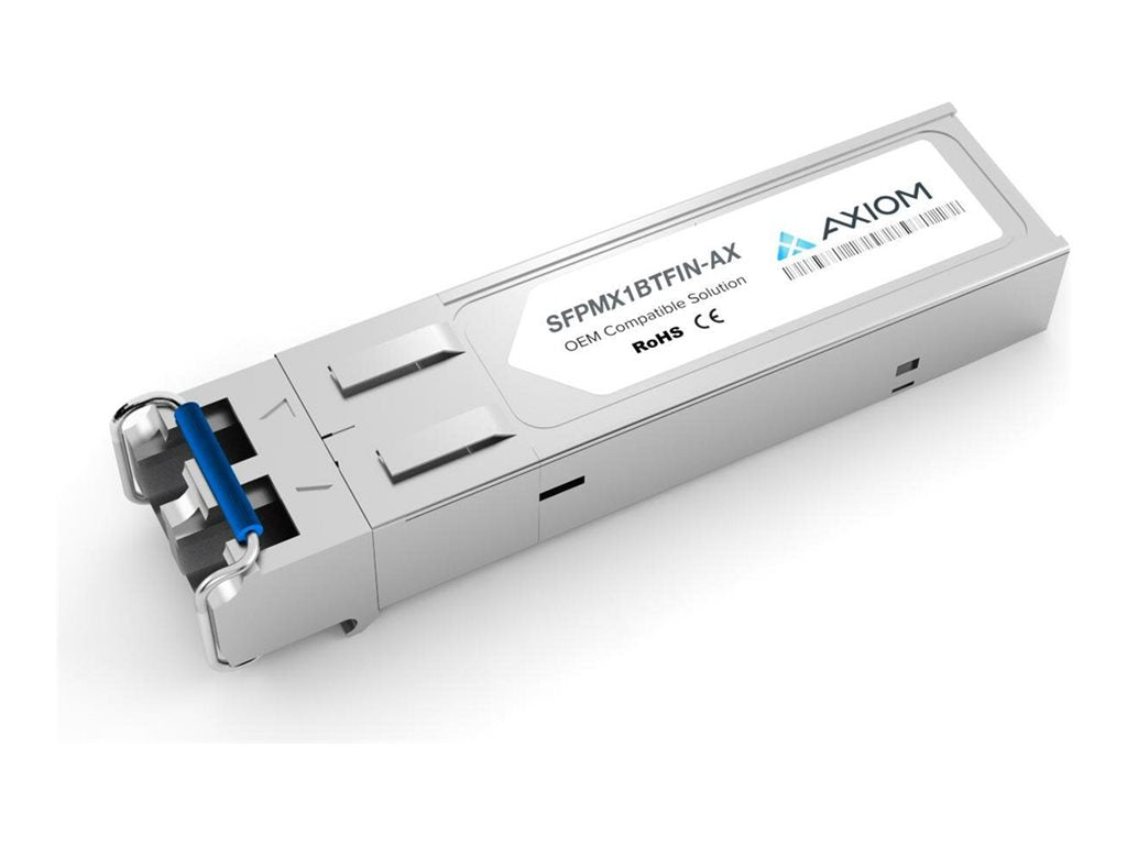 Axiom - SFP (mini-GBIC) transceiver module - 1GbE - 1000Base-MX - LC multi-mode - up to 1.2 miles - 1310 nm SFPMX1BTFIN-AX