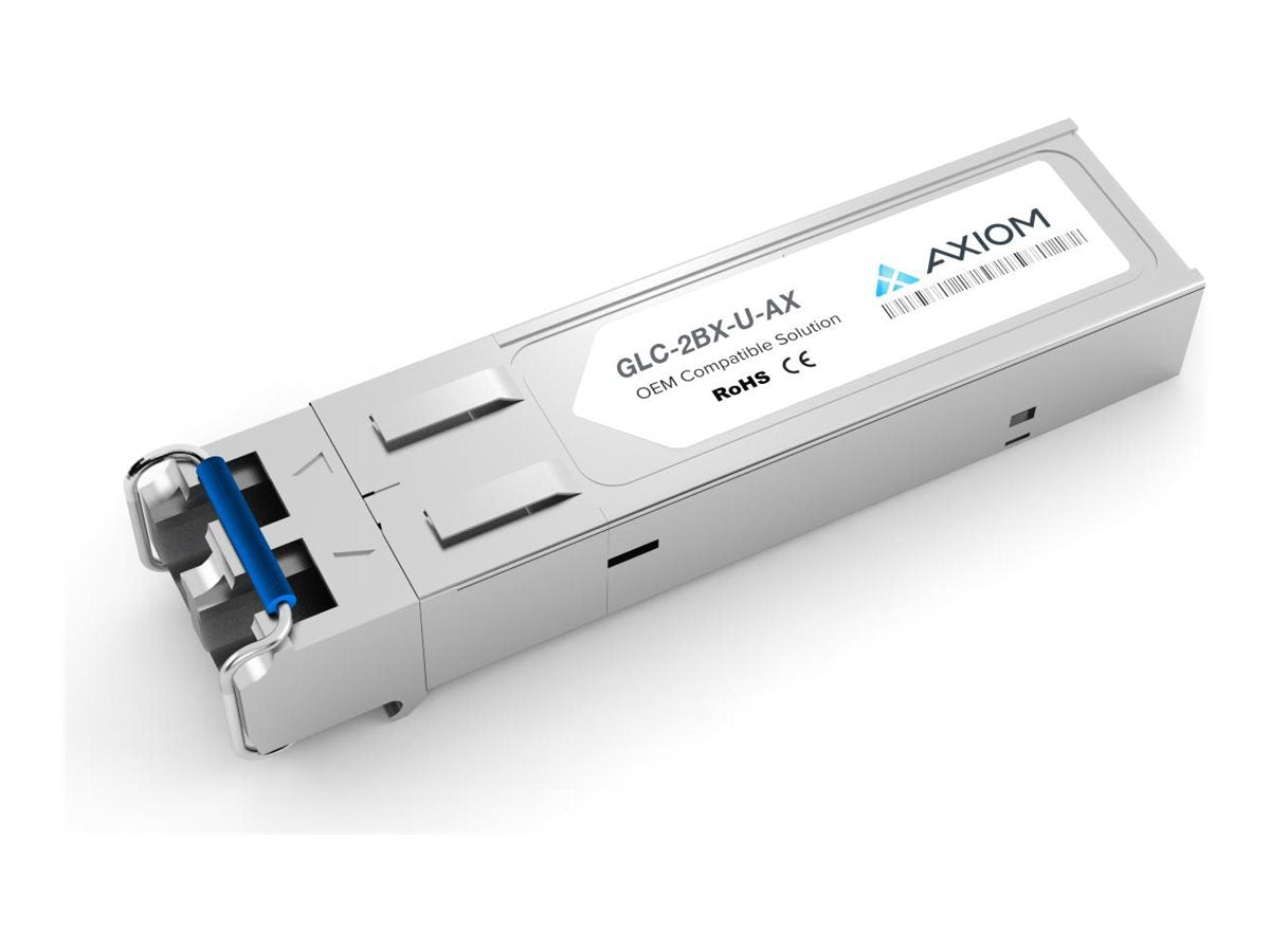 Axiom - SFP (mini-GBIC) transceiver module (equivalent to: Cisco GLC-2BX-U) - GigE (optical) - 1000Base-BX-U - LC