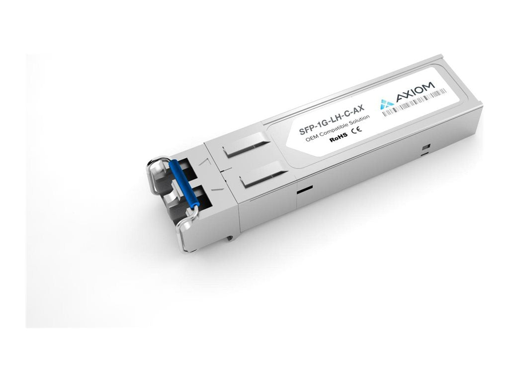 Axiom - SFP (mini-GBIC) transceiver module (equivalent to: Juniper SFP-1G-LH-C) - 1GbE - 1000Base-ZX - LC single-mode - up to SFP-1G-LH-C-AX