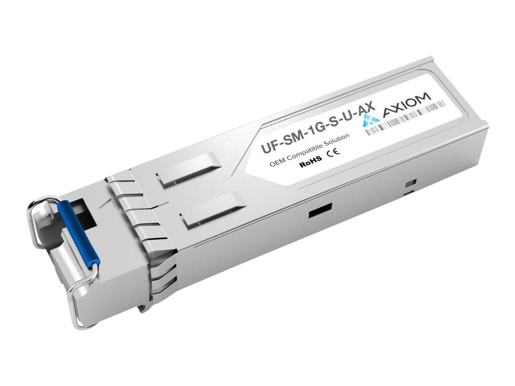 Axiom - SFP (mini-GBIC) transceiver module (equivalent to: Ubiquiti UF-SM-1G-S-U) - 1GbE - 1000Base-BX-U - LC single-mode - up UF-SM-1G-S-U-AX