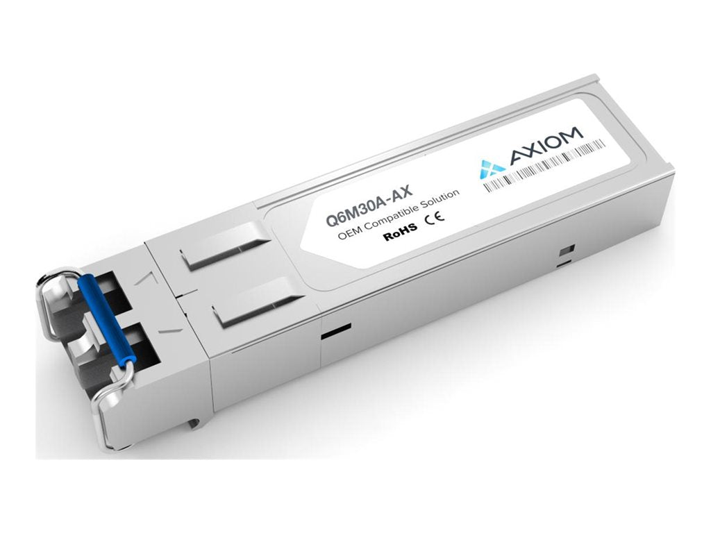 Axiom - SFP+ transceiver module (equivalent to: HP Q6M30A) - 10GbE - 10GBase-SR - LC multi-mode - up to 984 ft - 850 nm Q6M30A-AX