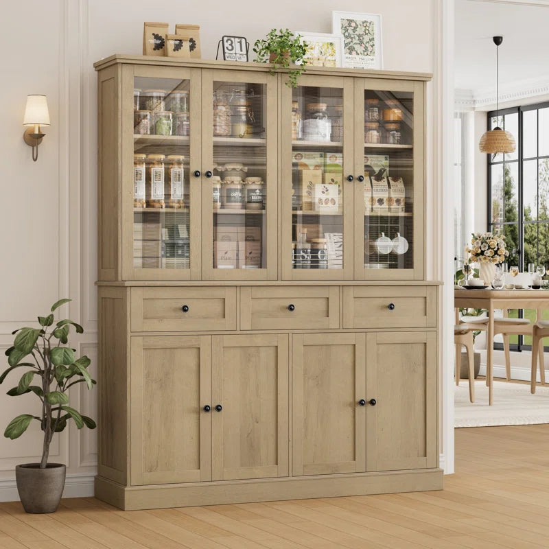 Ayni Eco Friendly Pantry Cabinet With Three Drawers