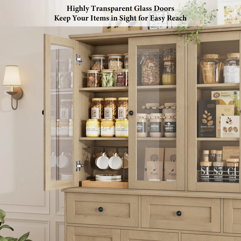 Ayni Eco Friendly Pantry Cabinet With Three Drawers