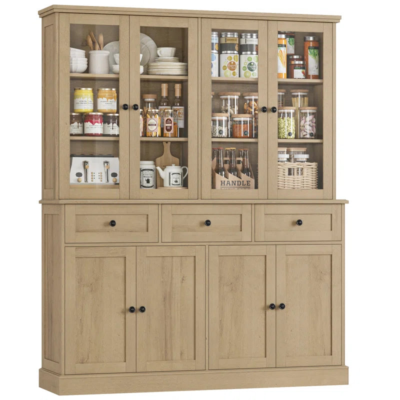 Ayni Eco Friendly Pantry Cabinet With Three Drawers