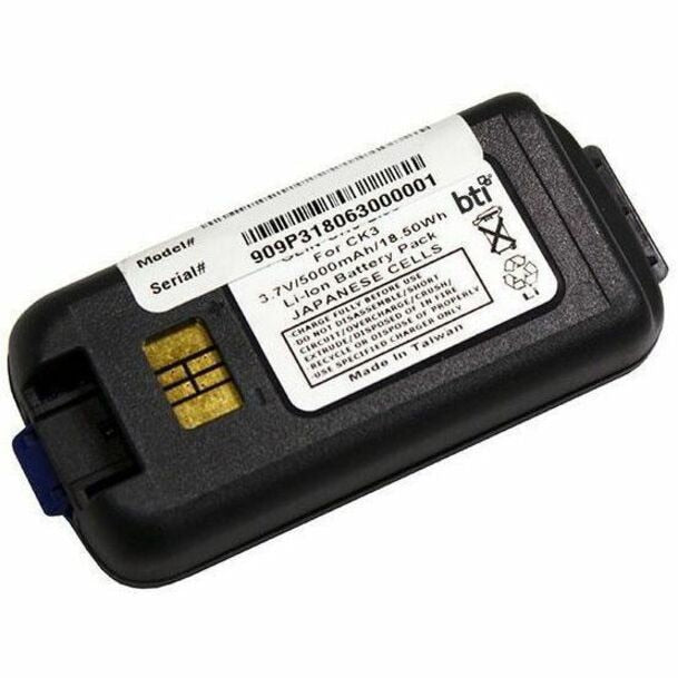 BATTERY TECH 318-063-001-BTI 3.7V 5000mAh Li-Ion Battery for Honeywell CK65 Scanner