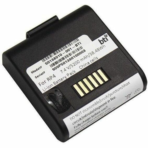 BATTERY TECH 50138010-001-BTI 7.4V 5200mAh Li-Ion Battery for Honeywell RP4E Scanner