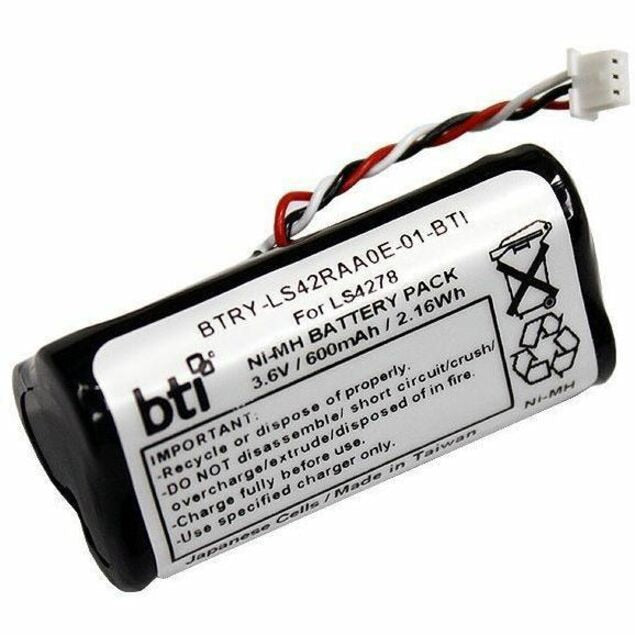 BATTERY TECHNOLOGY 3.6V 600mAh NiMH Battery for Zebra Scanners