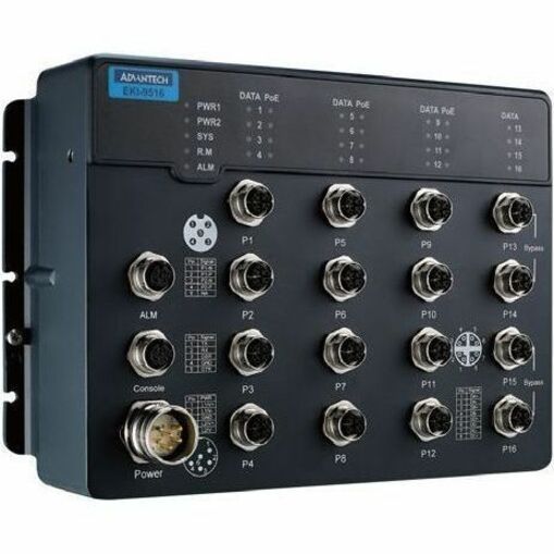 B+B SmartWorx 16GE W/O BP Train Switch EKI-9516G-4GMX-AE