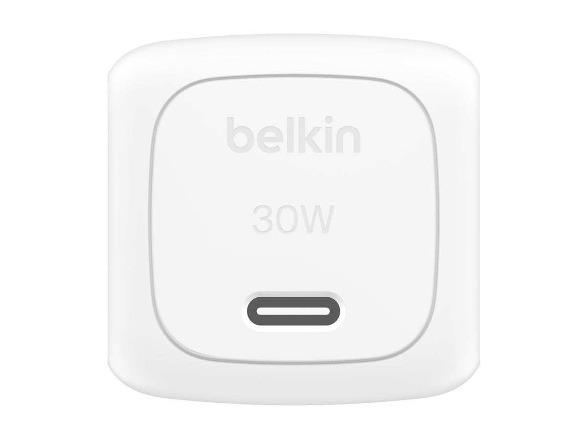 BELKIN 30W Compact USB-C Charger with Detachable Cable for Fast Charging