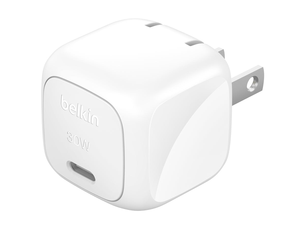 BELKIN 30W Compact USB-C Charger with Detachable Cable for Fast Charging