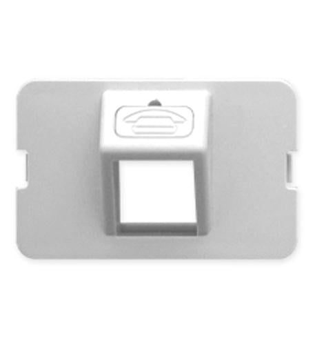 BEZEL- ELITE- ANGLED- 1-PORT- WHITE ICC-IC108BA1WH