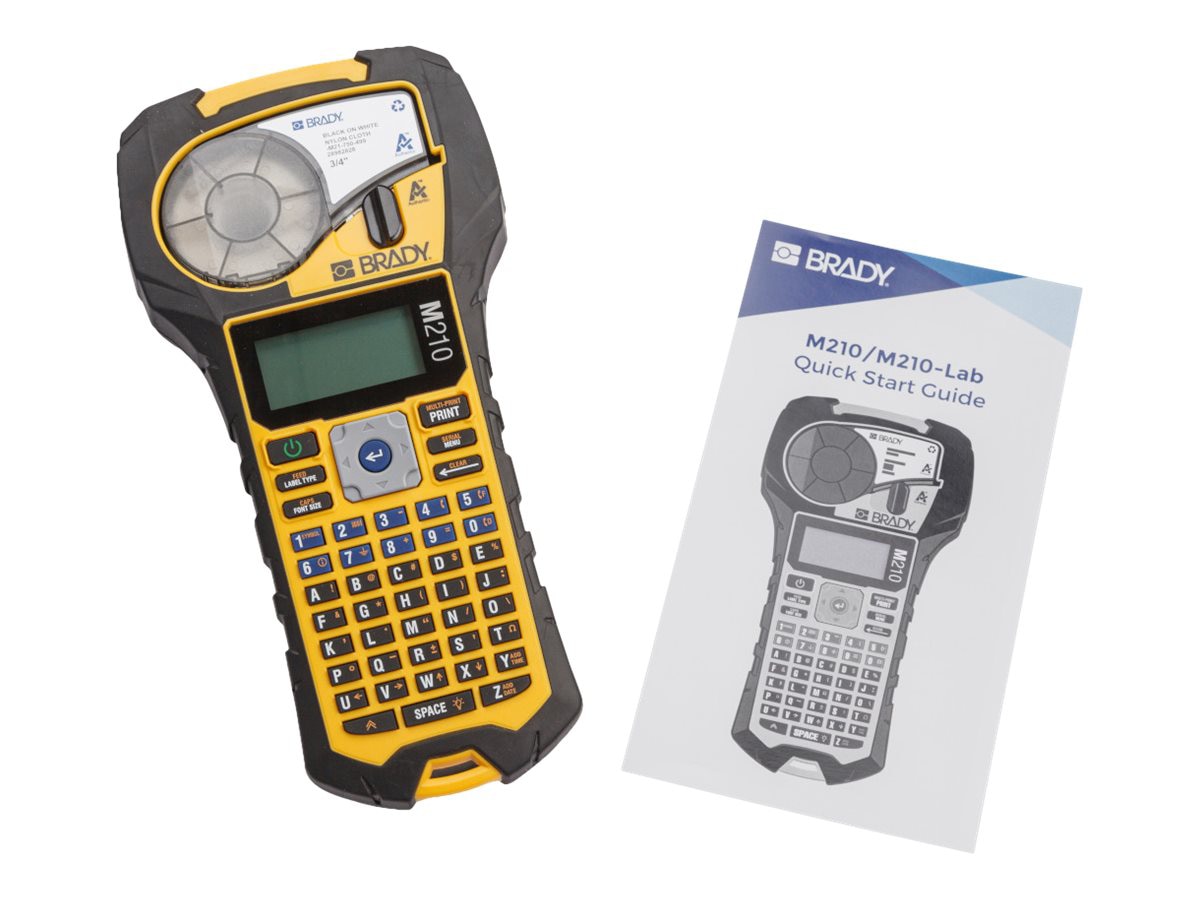 BRADY M210 Handheld Label Maker - Durable Thermal Transfer Printer for Professionals