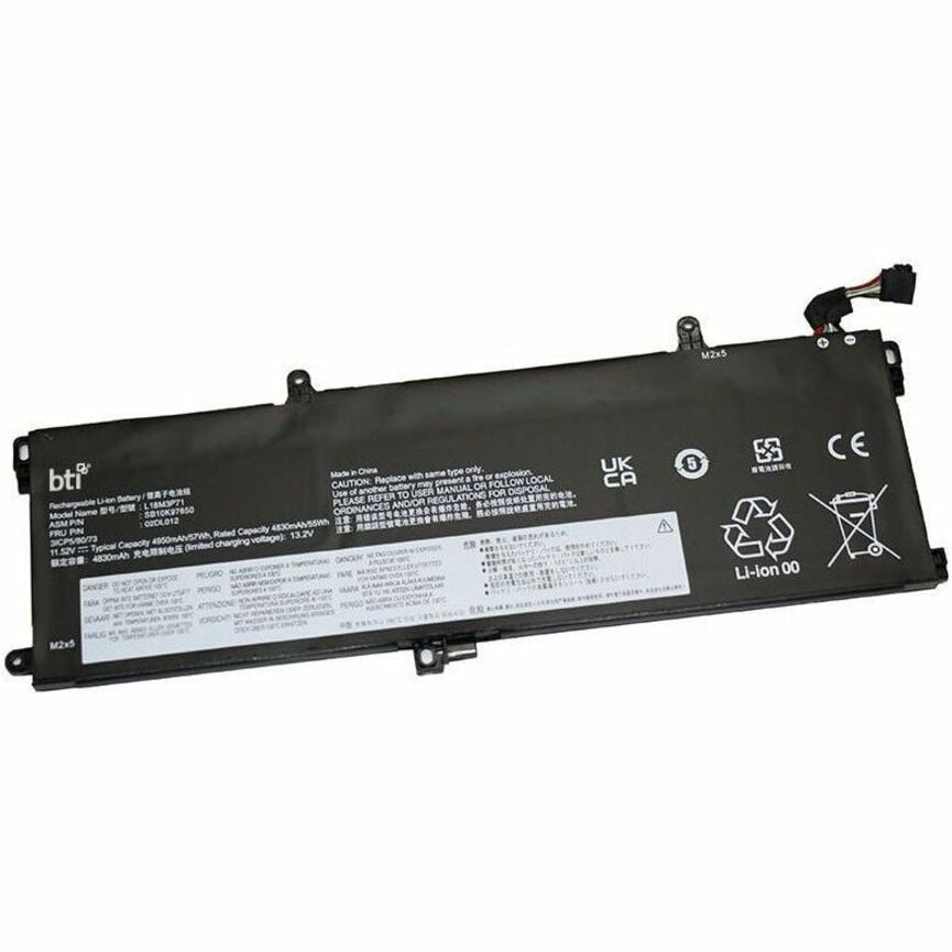 BTI 3-Cell 11.52V Li-Ion Battery for Lenovo ThinkPad P15S Gen 1 & 2