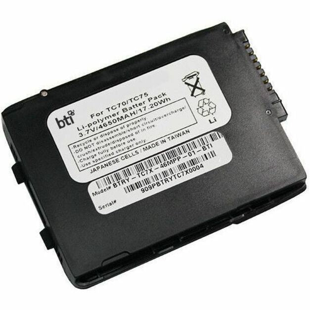 BTI 3.7V 4650mAh Li-Ion Battery for Zebra TC7X Scanner – Extended Runtime