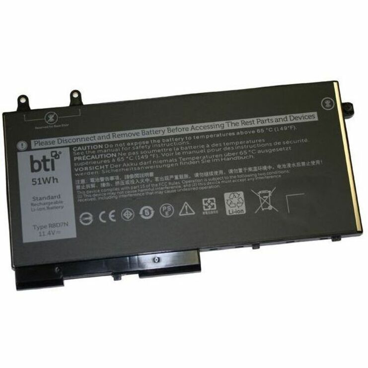 BTI 451-BCIQ-BTI 11.4V 51WHR LI-ION BATTERY 0R8D7N, 451-BCIQ, R8D7N, W8GMW INSPIRON 15