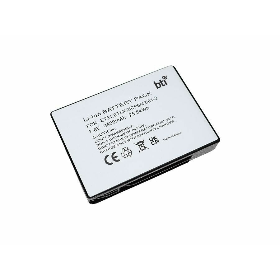 BTI 7.6V 25.84Wh Li-ion Battery for Zebra ET5X Scanners